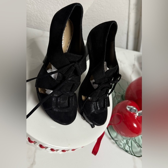 Coach Black Strappy Heels - Picture 9 of 11